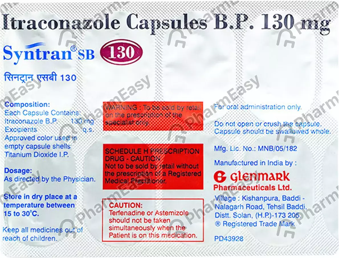 SYNTRAN SB 130MG CAP