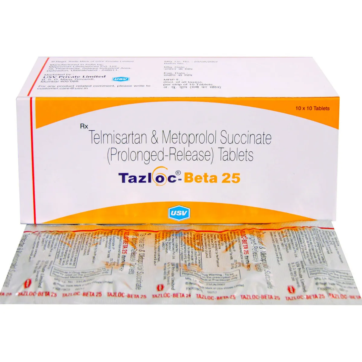 TAZLOC BETA 25 TAB