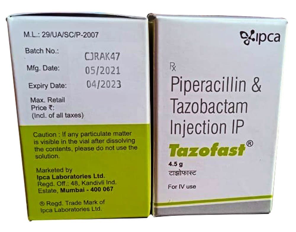 TAZOFAST 4.5GR INJ VIAL