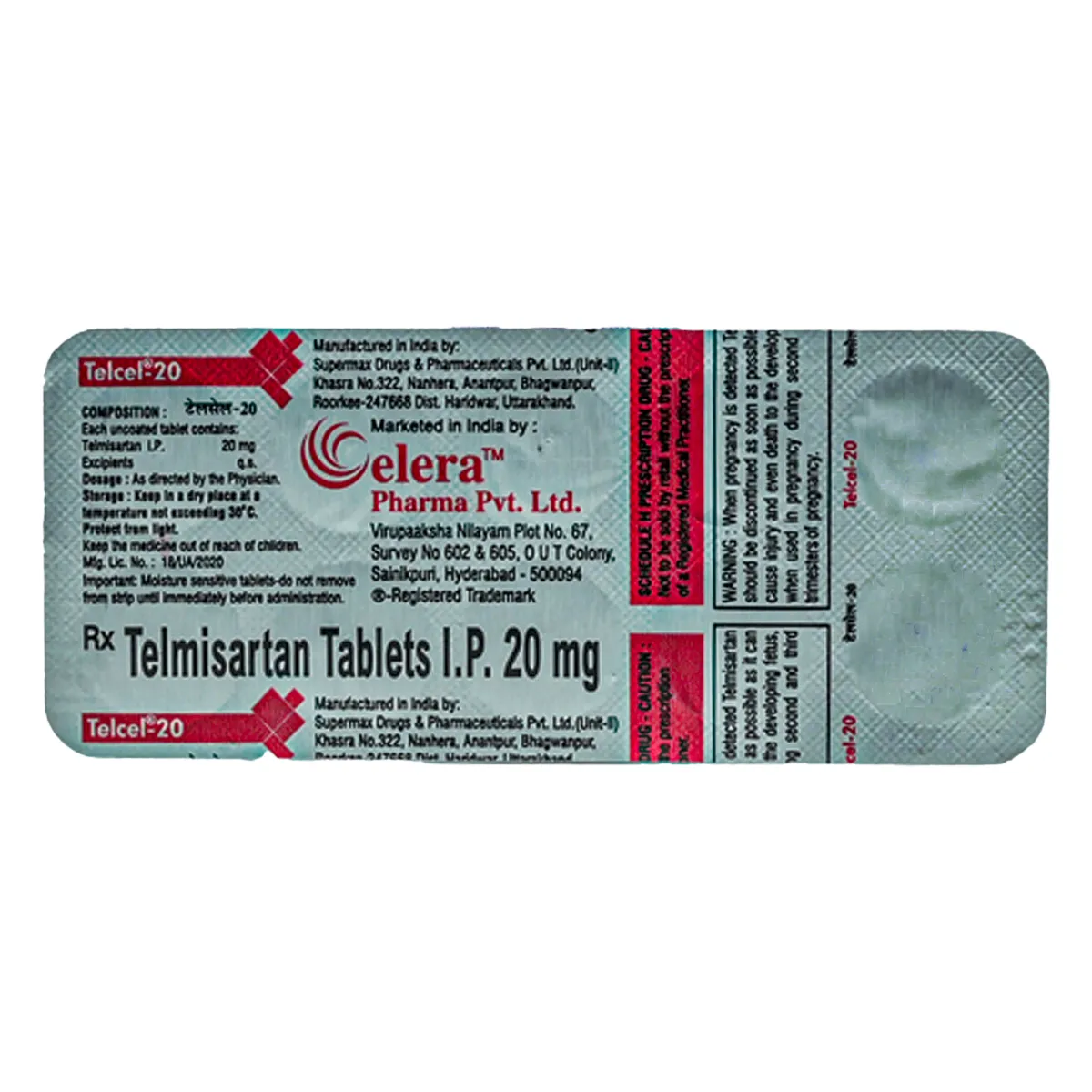 Telcel 20MG Tab