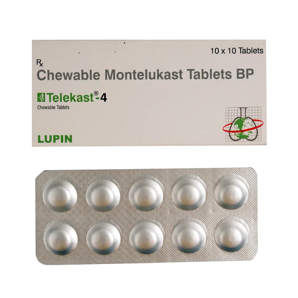 TELEKAST 4MG TAB 10`S