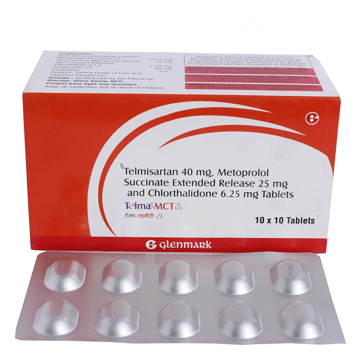 TELMA-MCT 25/6.25MG TAB