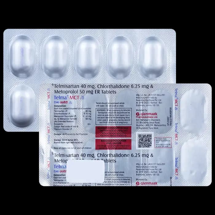TELMA-MCT 50/6.25MG TAB