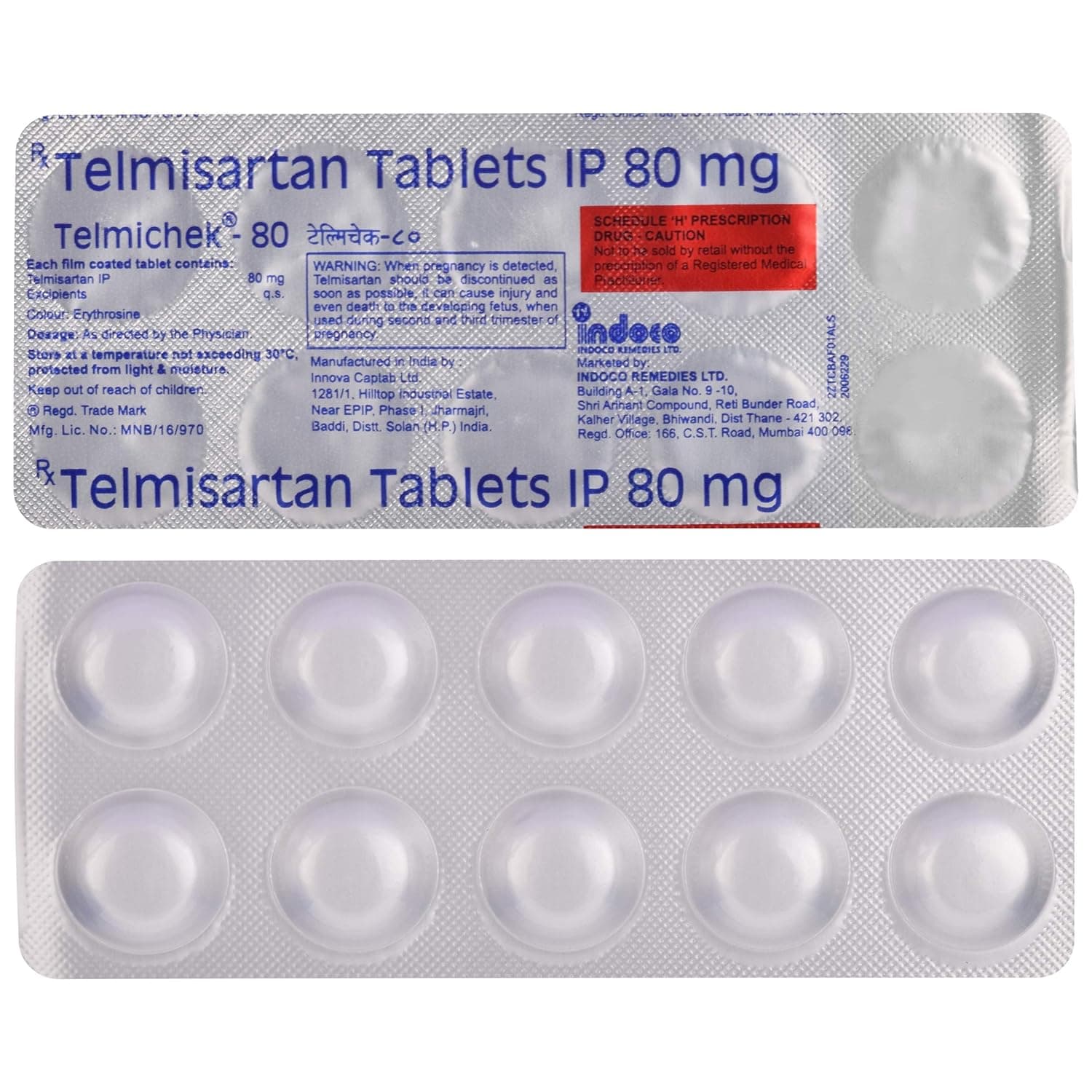 TELMICHEK 80MG TAB