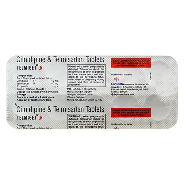 TELMIGET-BP 2.5MG TAB