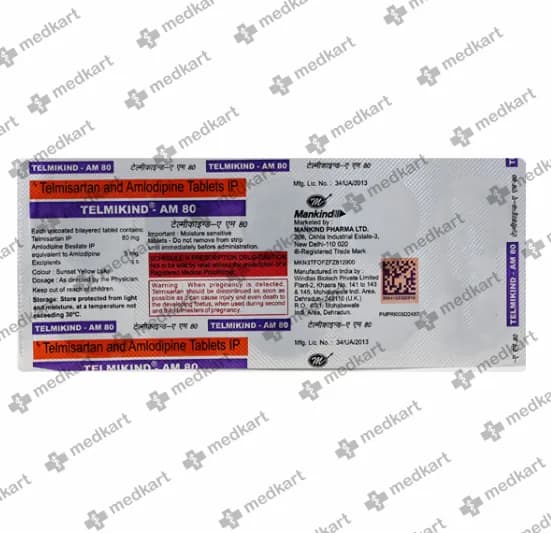 Telmikind-AM 80 Tablet