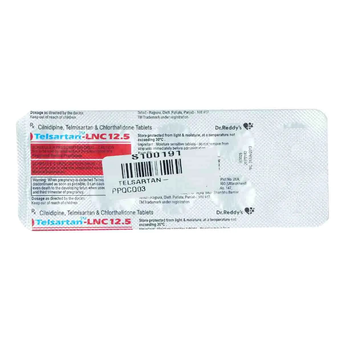 TELSAR LNC 12.5MG TAB