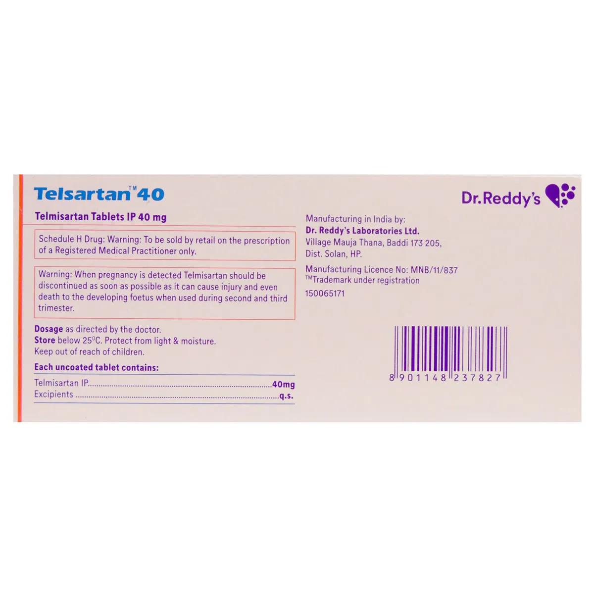 TELSARTAN CT 40