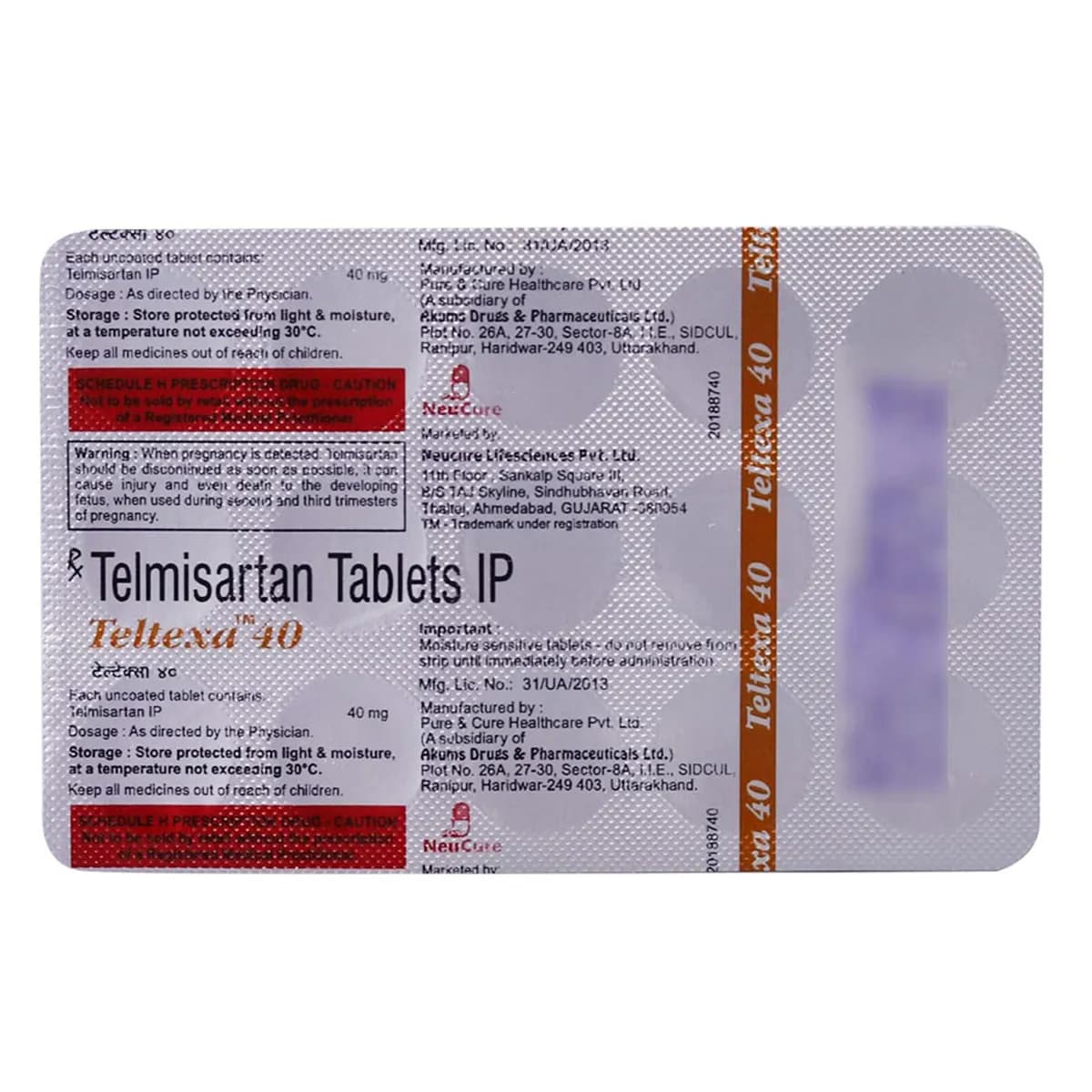 TELTEXA 40 TAB