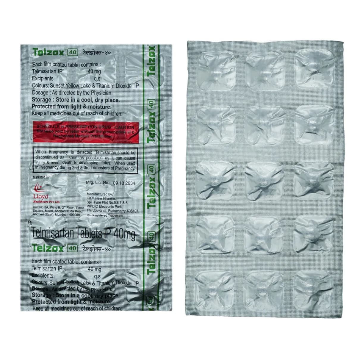 TELZOX 40MG TAB 15`S