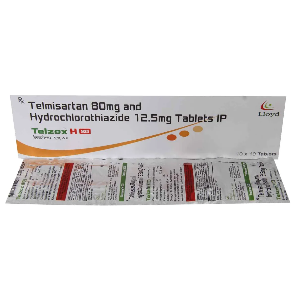 TELZOX H 80MG TAB