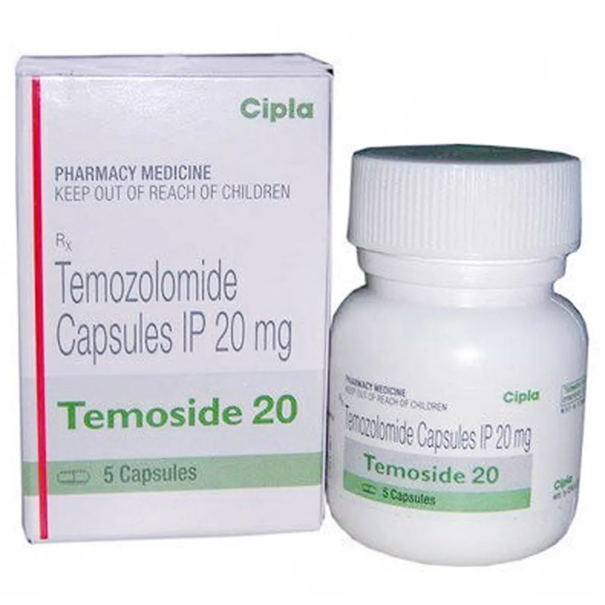TEMOSIDE 20 CAPS 5`S
