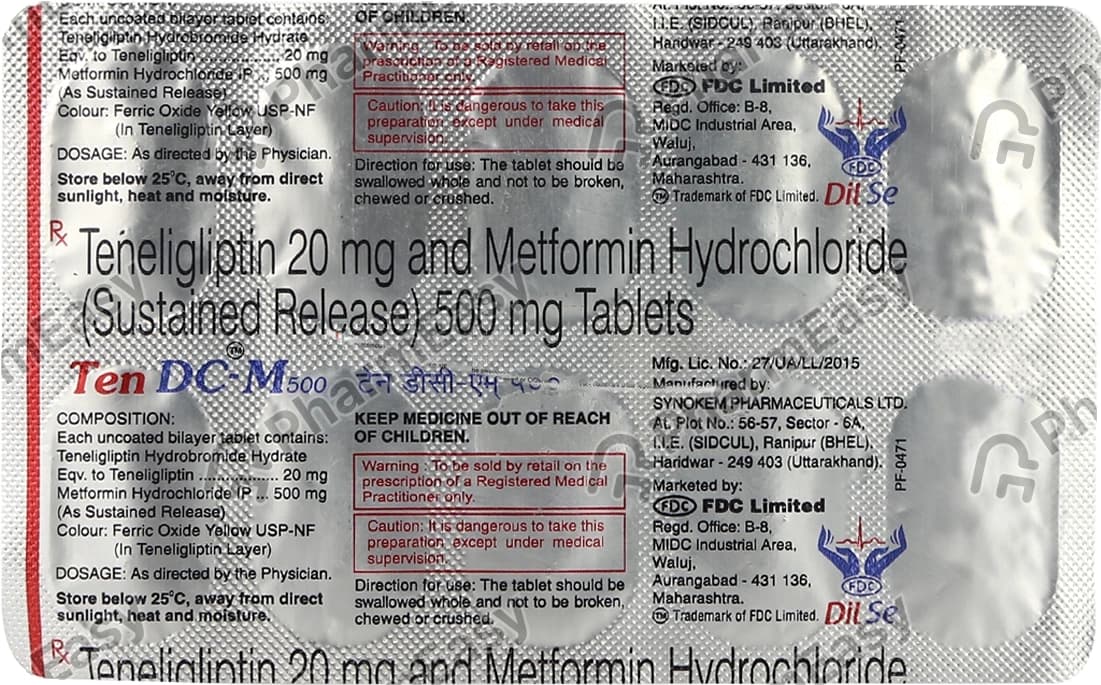 TEN DC M 500MG TAB