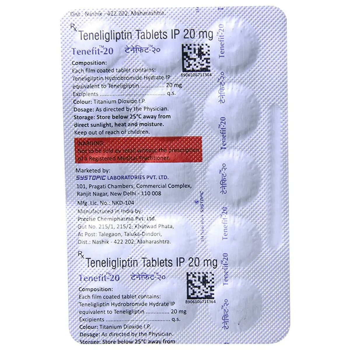 TENEFIT 20MG TAB