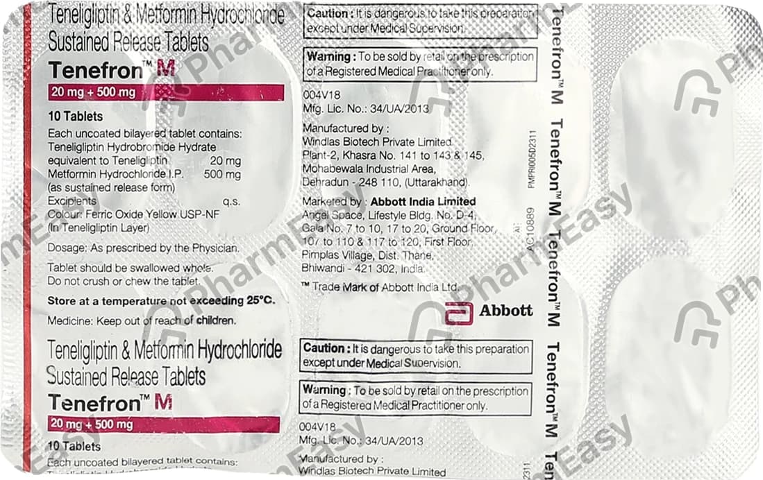 TENEFRON M FORTE 1000MG TAB