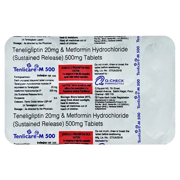 TENLICARE M 500MG TAB