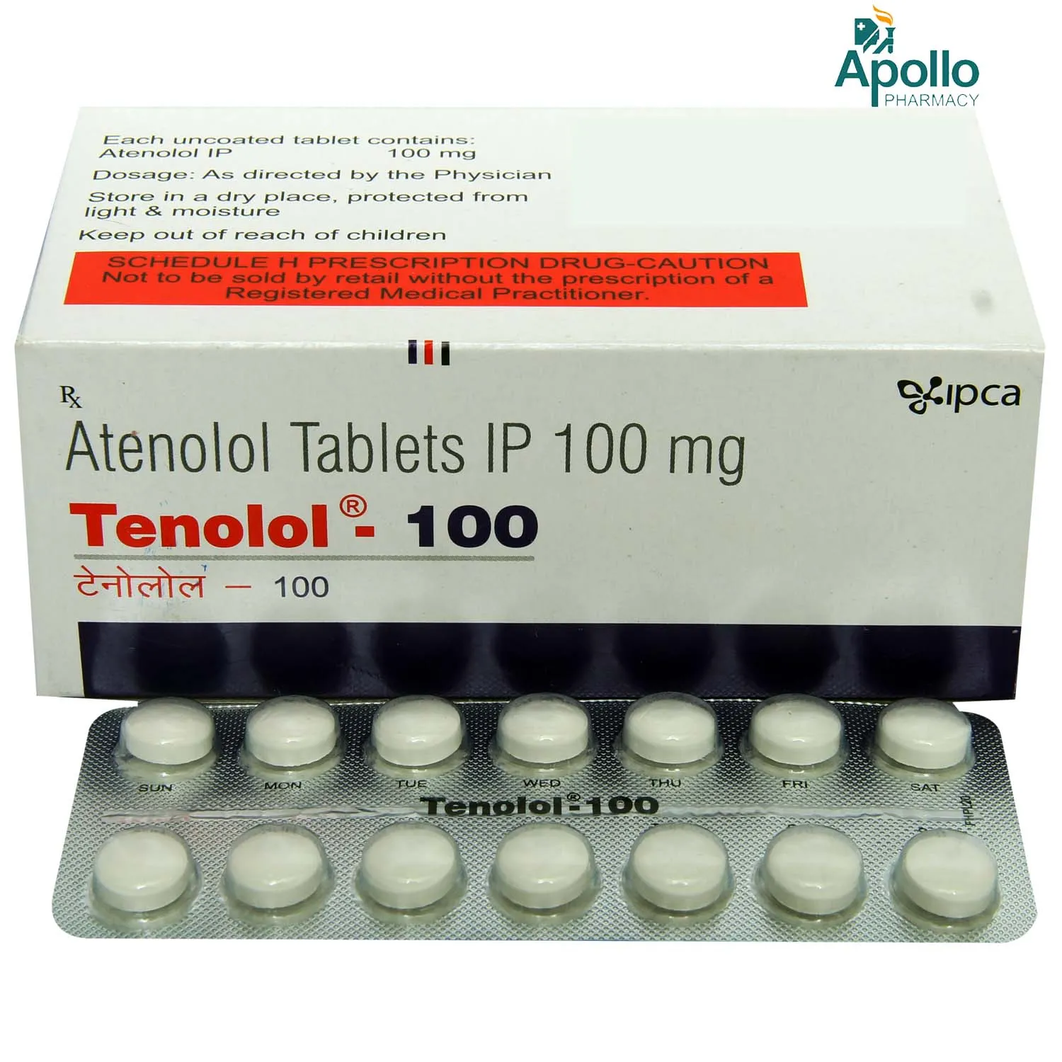 TENOLOL 100MG TAB 14`S