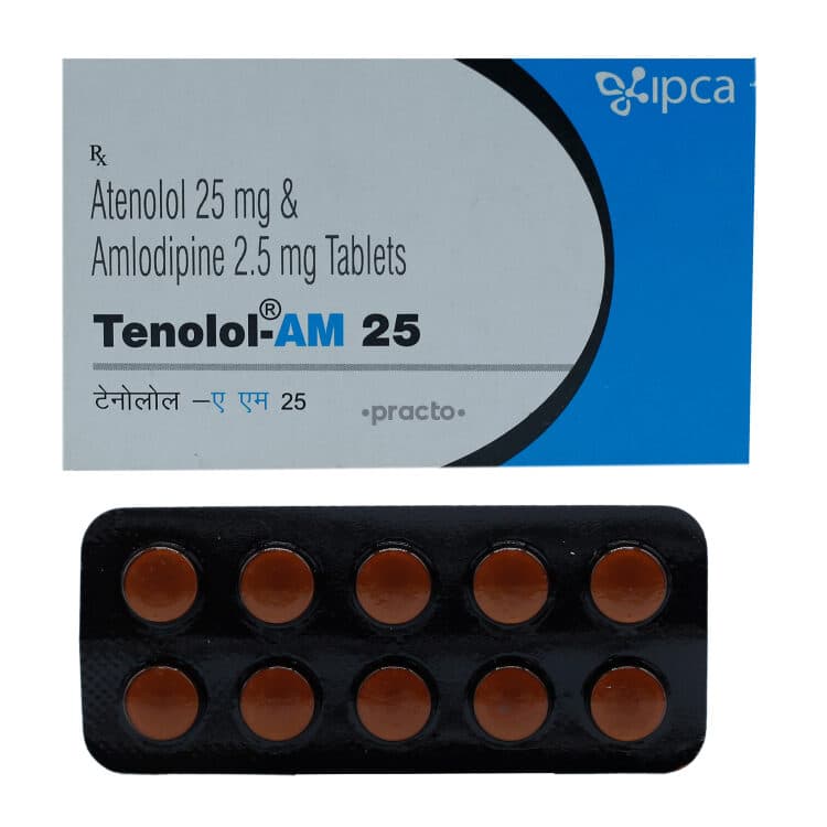 TENOLOL-AM 25 TAB 10`S