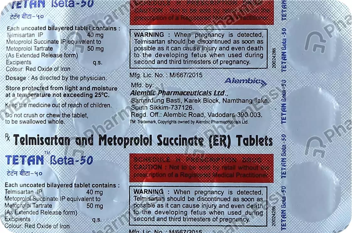 TETAN BETA 50MG TAB