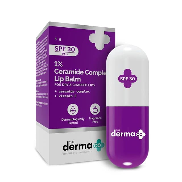 The Derma Co 1% Ceramide Complex Lip Balm SPF 30