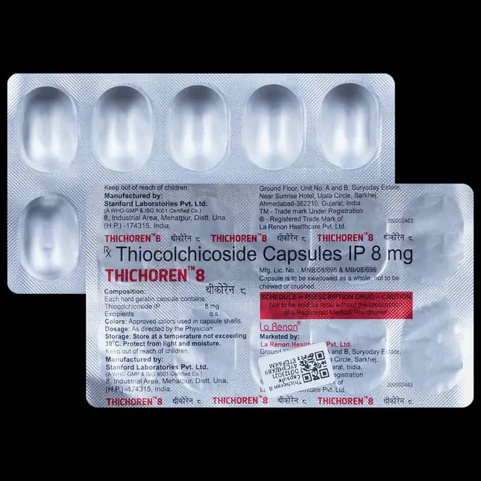 THICHOREN 8MG CAPS