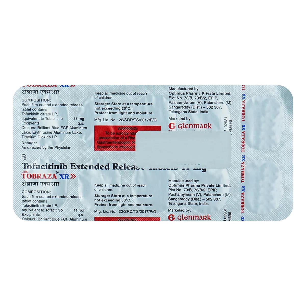TOBRAZA 11 XR TAB 10`S