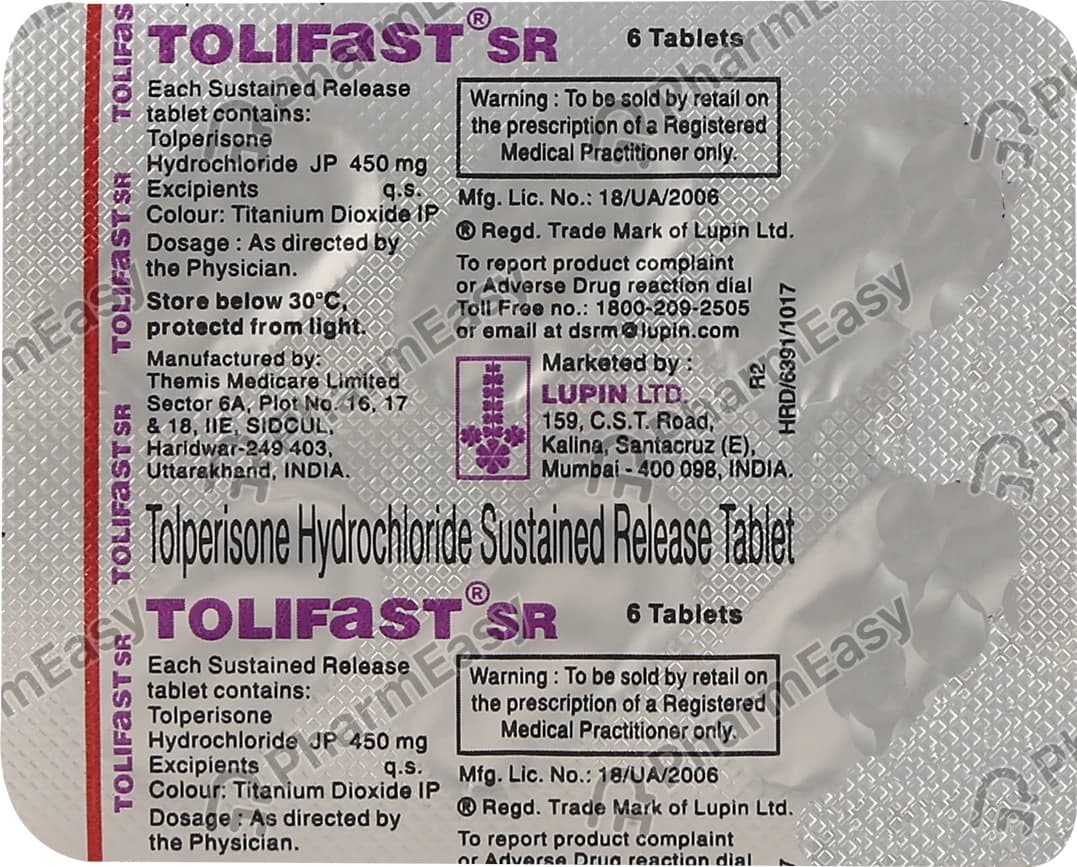 TOLIFAST SR 450MG TAB