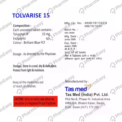TOLVARISE 15 TAB