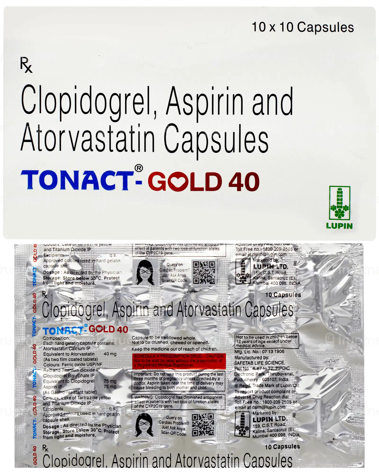 TONACT-GOLD 40MG CAP