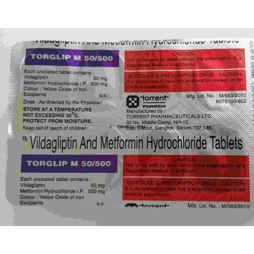 TORGLIP M 50/500MG TAB