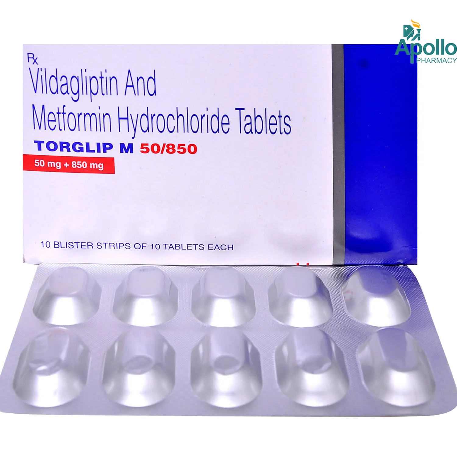 TORGLIP M 50/850MG TAB