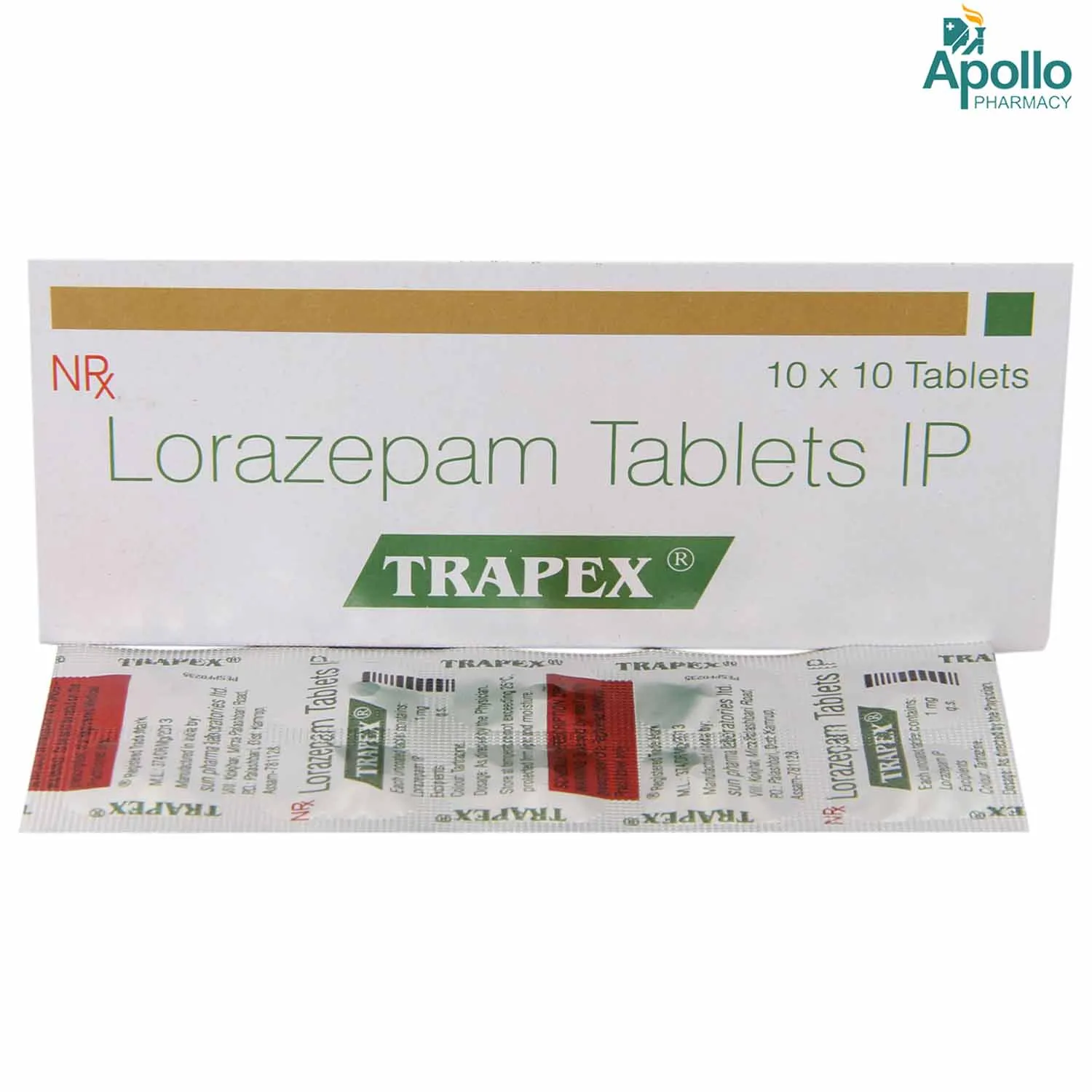 TRAPEX 1MG TAB 10`S