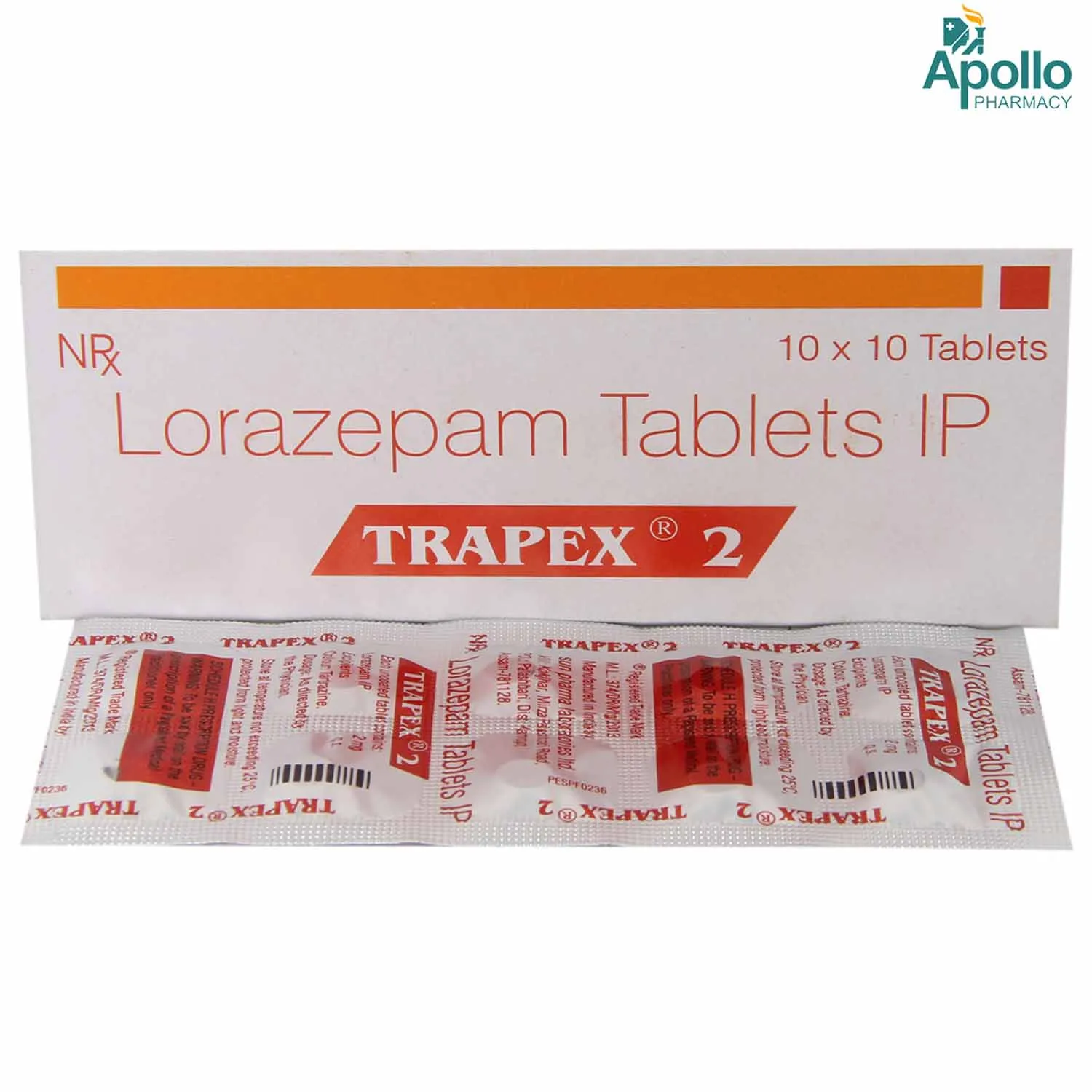 TRAPEX 2MG TAB 10`S
