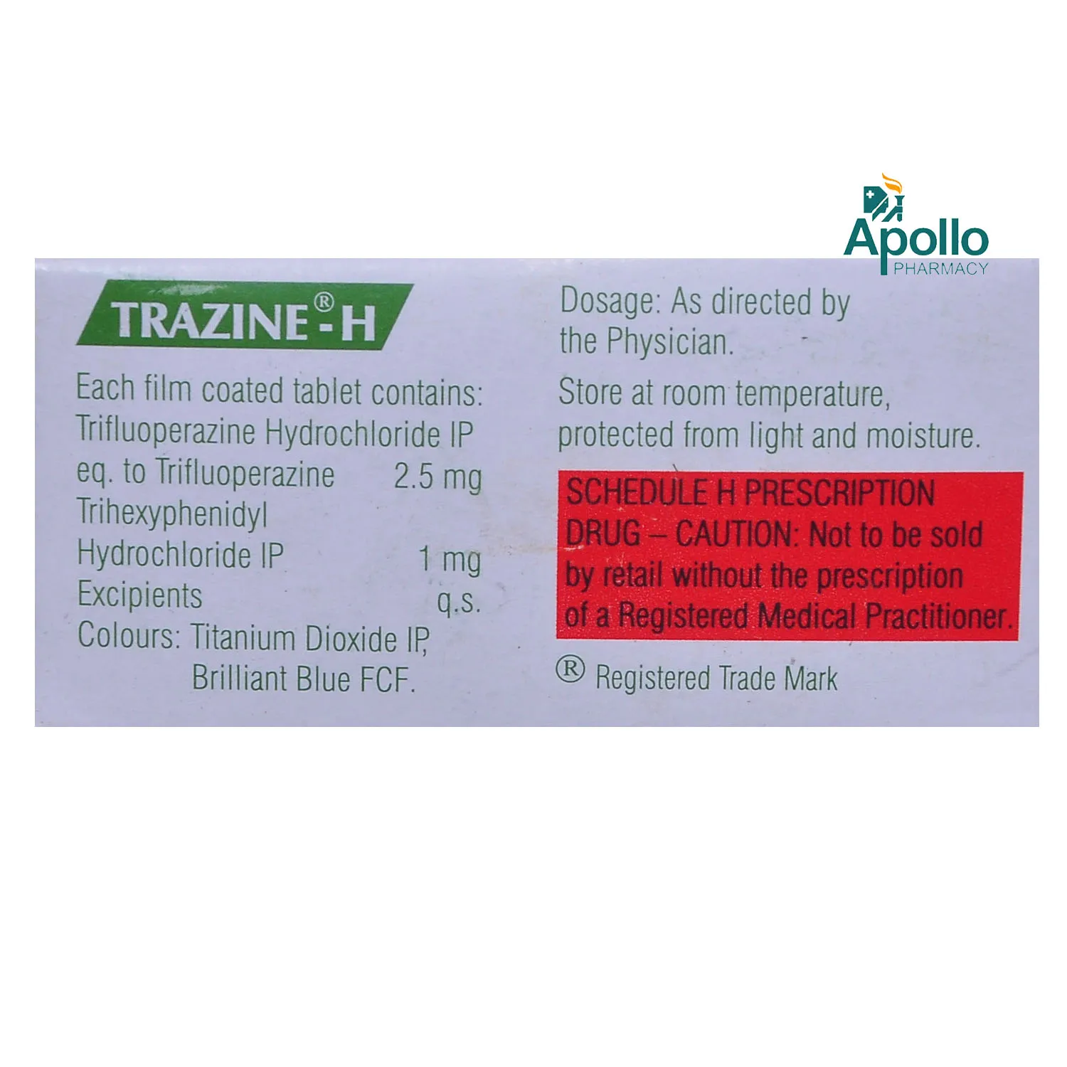 TRAZINE-H TAB 10`S