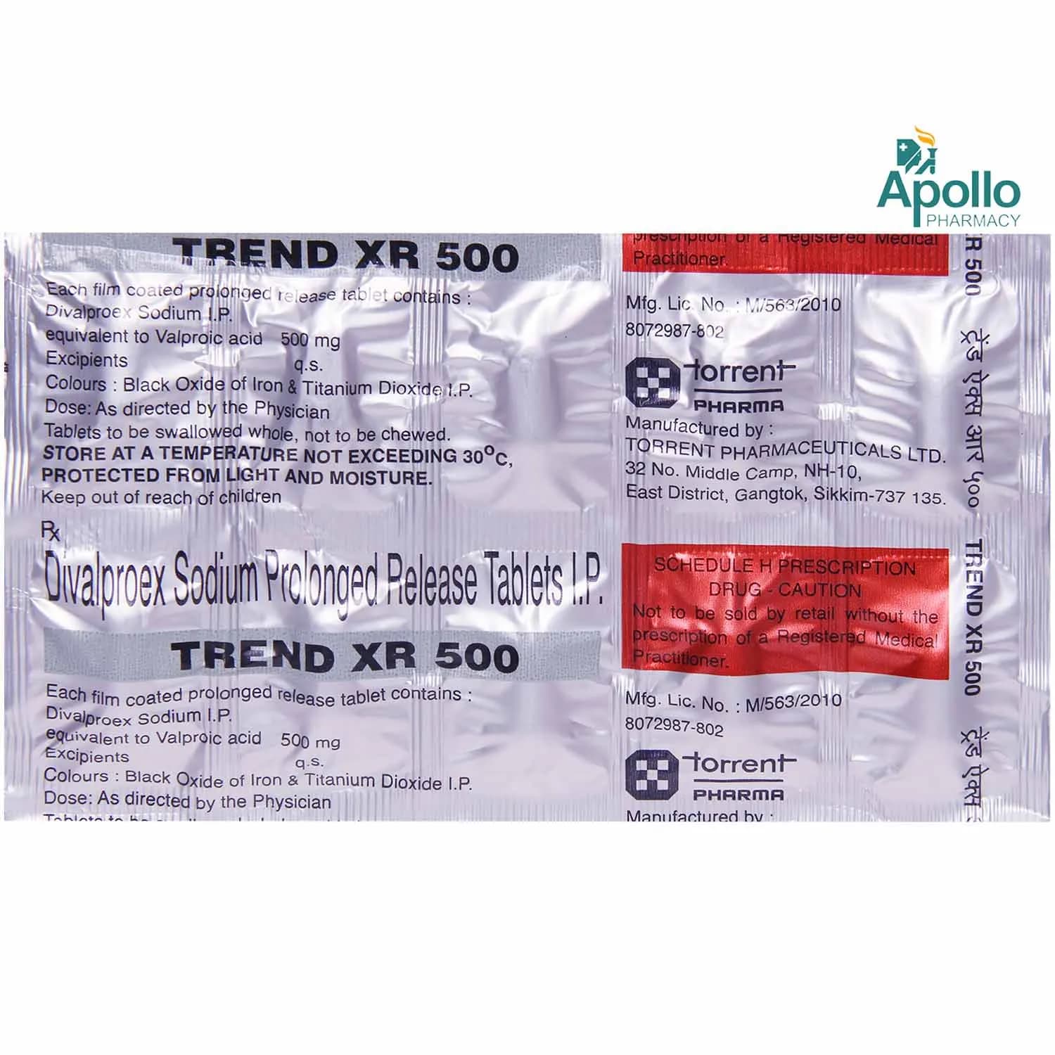 TREND XR 500MG TAB 10`S
