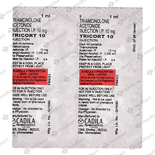 TRICORT 10 VIAL