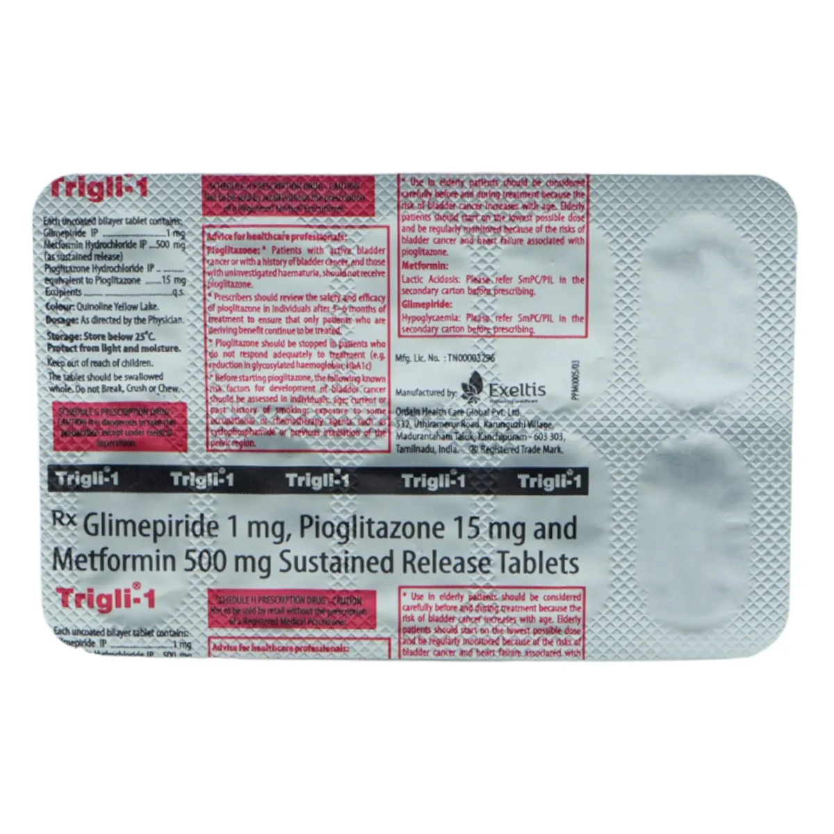 TRIGLI 1MG TAB