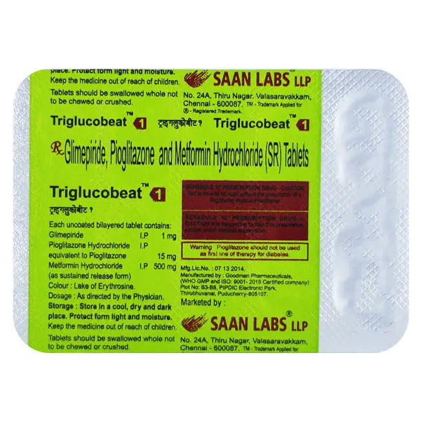TRIGLUCOBEAT 1 TAB