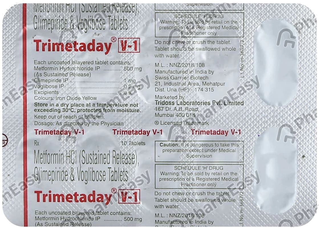 TRIMETADAY 1/1000MG TAB