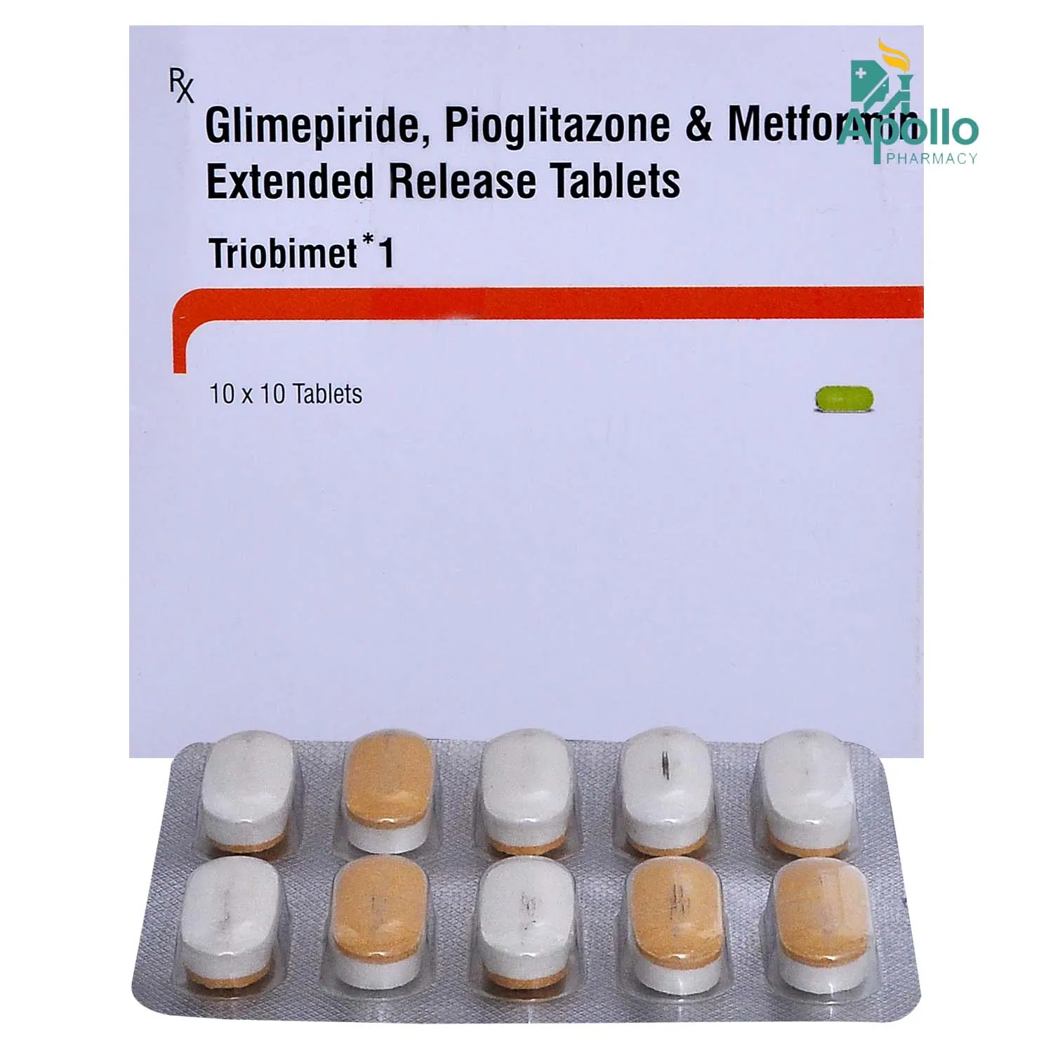 TRIOBIMET 1MG TAB*
