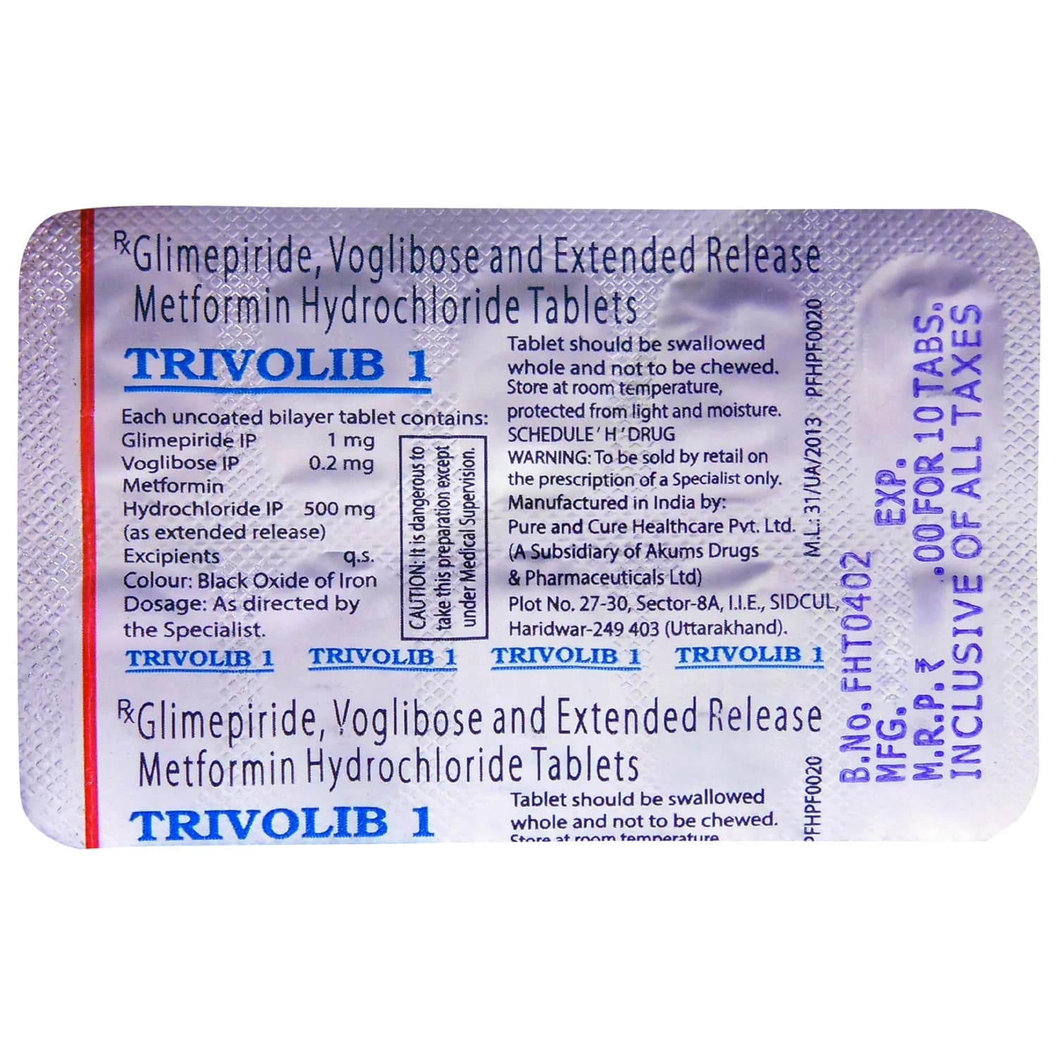 TRIVOLIB DS1 MG TAB