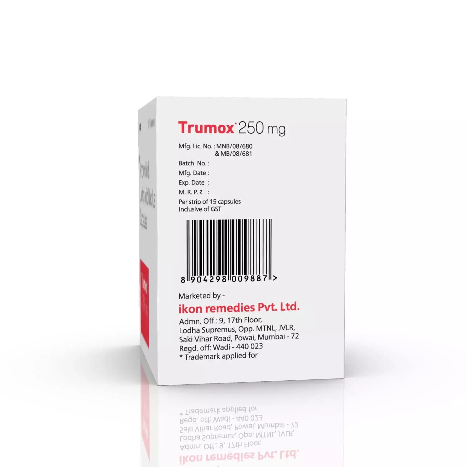 TRUMOX 250MG DT