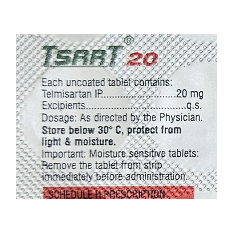 TSART 20MG TAB 15`S