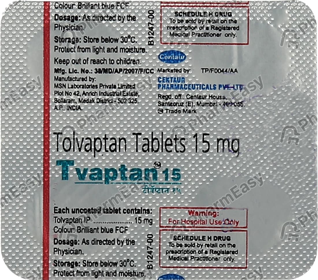 TVAPTAN 15MG TAB