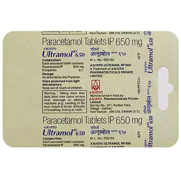 ULTRAMOL RF 650MG TAB