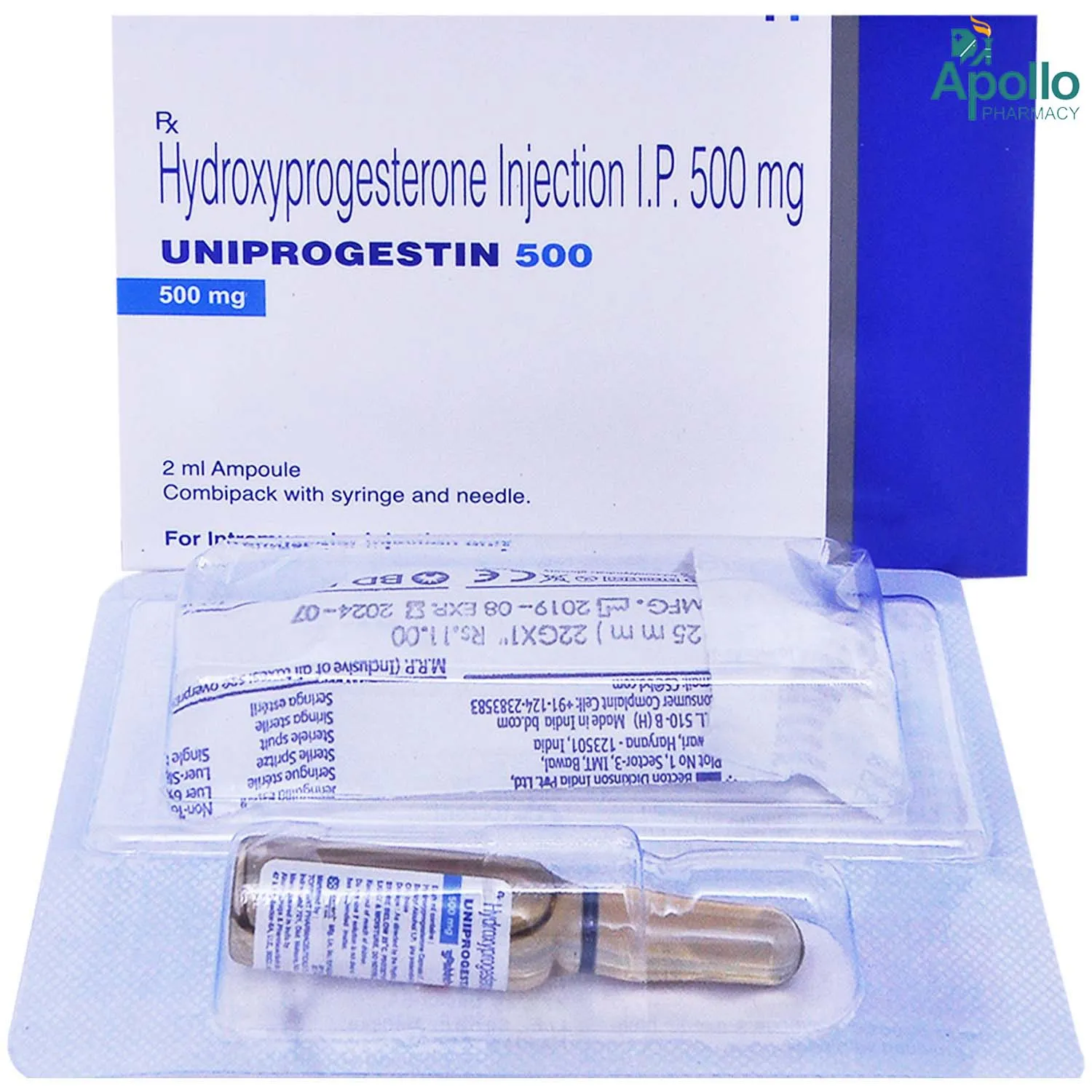 UNIPROGESTIN 500MG INJ