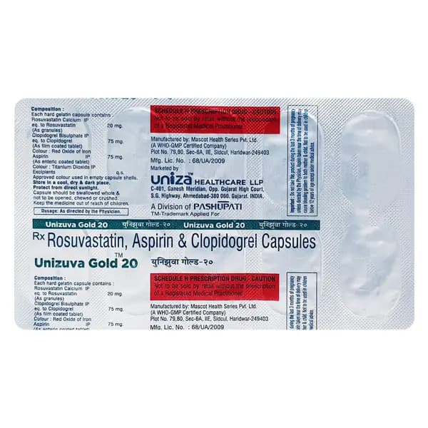 UNIZUVA GOLD 20MG CAP