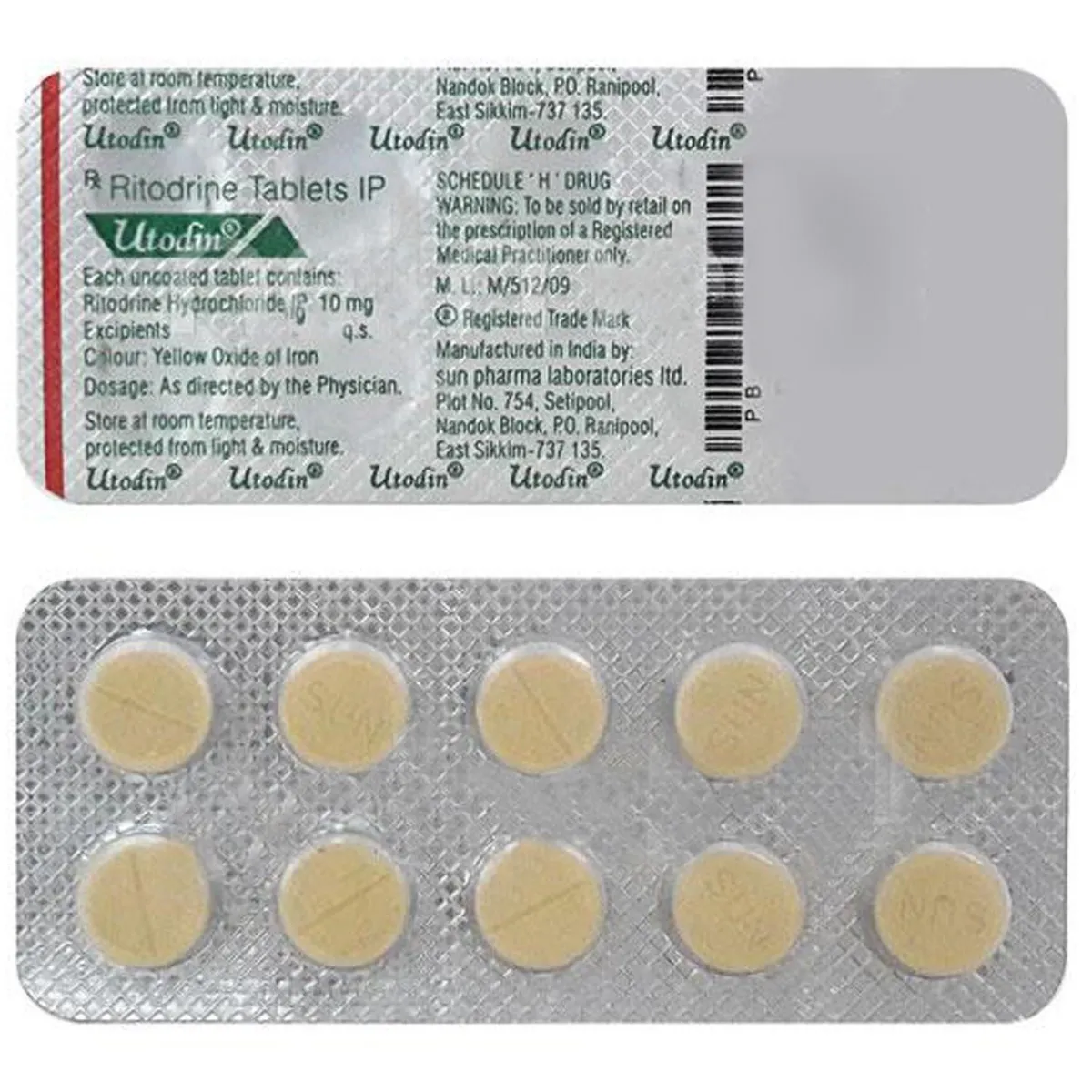 UTODIN 10MG TAB 10`S