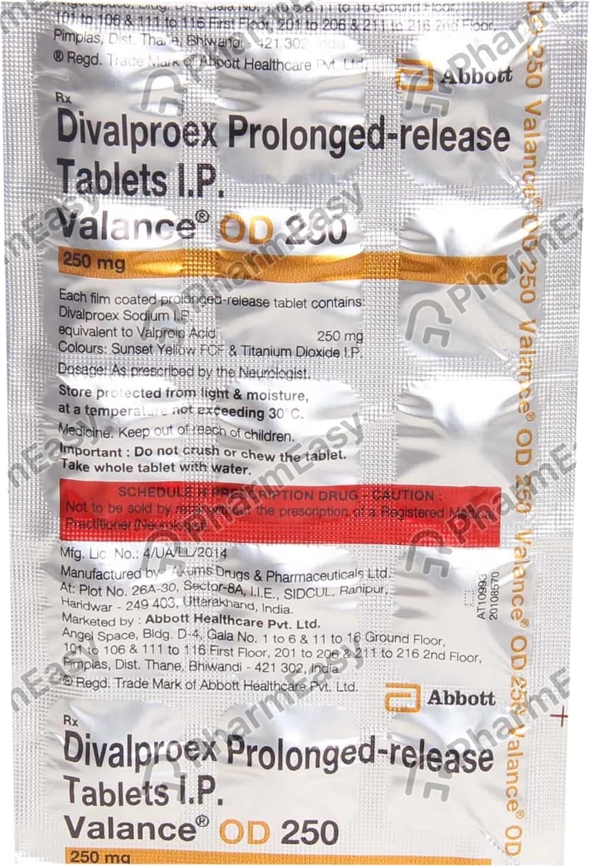 VALANCE OD 250MG