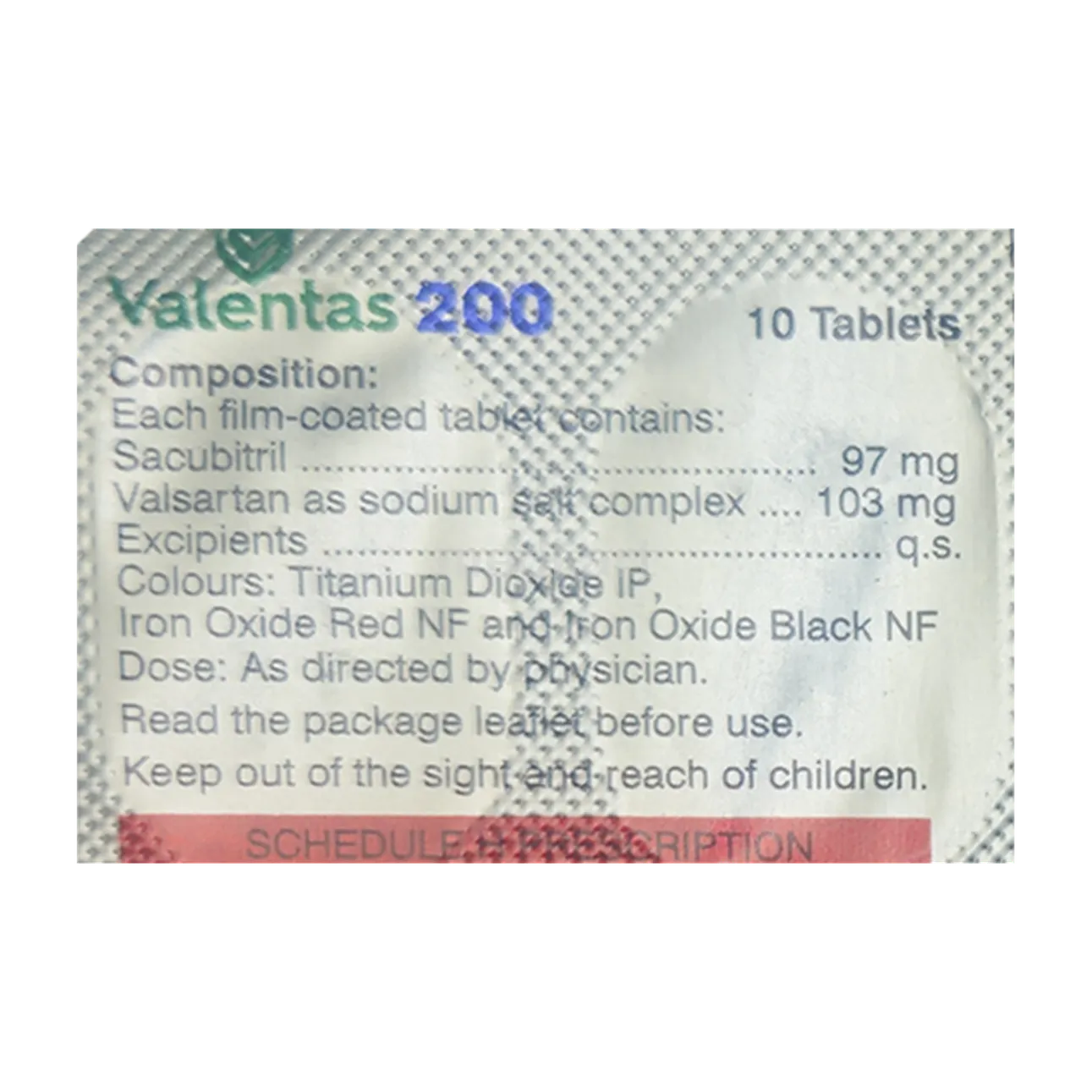 VALENTAS 200MG TAB 10`S